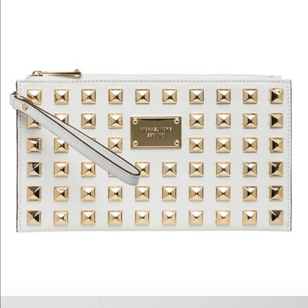 Michael Kors Daniela Gold Stud Wristlet